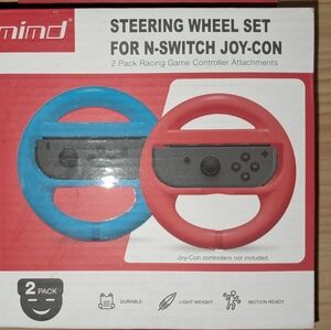 Nintendo Joy-Con Steering Wheel Set - Red and Blue
